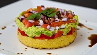 Mediterranean Polenta Stack Recipe  Vegan amp Gluten Free [upl. by Reviel]