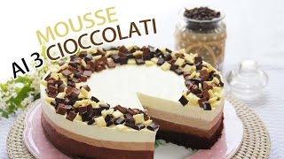 Mousse ai 3 cioccolati  Easy chocolate mousse  Le ricette di DELIZIEePASTICCi [upl. by Azpurua599]