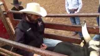 How to BULL RIDE leaving the chute on a bucking bull [upl. by Delacourt943]