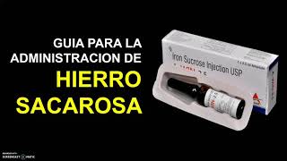 Cómo administrar HIERRO SACAROSA IV 💉  Las MEJORES RECOMENDACIONES [upl. by Llenra]