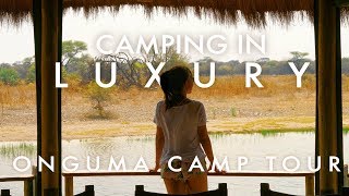 OUR LUXURY SAFARI CAMP  Onguma Namibia 4x4 Roadtrip [upl. by Jard]