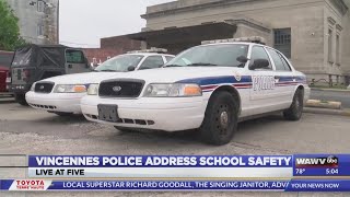 Vincennes Police Department “there is no current threat involving any Vincennes schools” [upl. by Engelhart499]