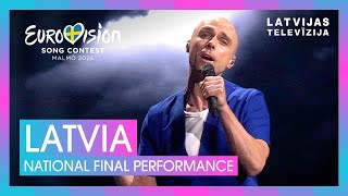 Dons  Hollow  Latvia 🇱🇻  National Final Performance  Eurovision 2024 [upl. by Reiners219]