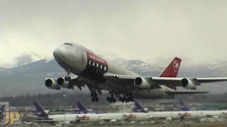 Northwest Cargo 747s at Anchorage 2000 [upl. by Netsrejk]