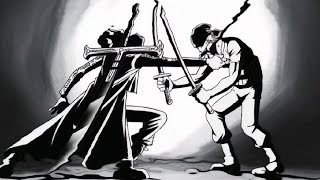 Zoro vs Mihawk  One Piece English Sub [upl. by Ellehs]