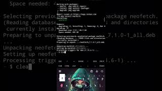 termux neofetch termux android smartphone shorts viralvideo [upl. by Kanor]