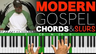 Modern Gospel Chords Licks and quotSlursquot  Beginner to Advanced [upl. by Vokay900]