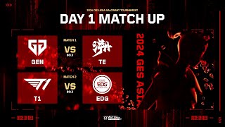 GES ASIA VALORANT TOURNAMENT DAY 1 [upl. by Edlun]