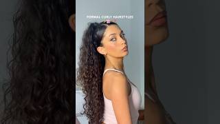 Formal curly hairstyles tutorial ✨🫶🏽🌸 curlyhair curlyhairhairstyles [upl. by Kola]