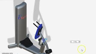 Fusion 360 Design of an assisted Squat Machine for senior citizens [upl. by Knowles635]