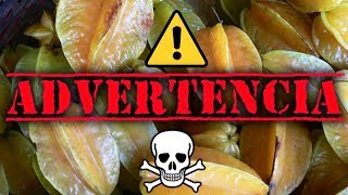 ⚠ ADVERTENCIA ☠ Averrhoa carambola fruto en forma de estrella fruta de estrella tapio [upl. by Aynot]