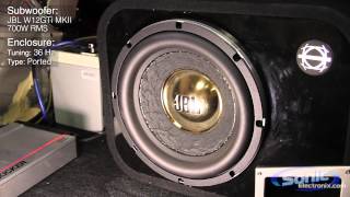 JBL W12GTi MKII 12quot Subwoofer Demo  W12GTi Bass Test [upl. by Martineau]