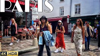 🇫🇷PARIS 4K WALK IN PARIS quot1 HOUR BEAUTIFUL MONTMARTRE WALKquot 4K60 FPS VERSION 19JUNE2024 [upl. by Kimber]