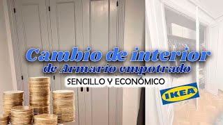 Cambio interior de armario empotrado con muebles de ikea encasaconcarla [upl. by Nakhsa]