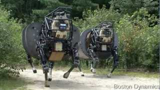 Big Dog Robot by Boston Dynamics  LS3 Legged Squad System [upl. by Reube787]