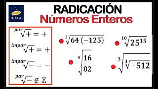 RADICACIÓN 02 Números Enteros [upl. by Anastasio854]