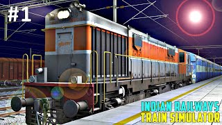 Night Passenger Train Journey in Train Simulator  Indian Railways  PC FHD GamePlay [upl. by Jeanie]