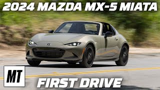 2024 Mazda MX5 Miata First Drive Small Changes Big Distinctions  MotorTrend [upl. by Eirruc]