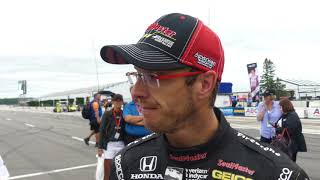 Sebastien Bourdais after ABC Supply 500 at Pocono Raceway [upl. by Aysan]