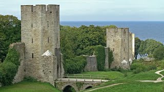 Medieval city wall in Visby Gotland Sweden [upl. by Jobey]