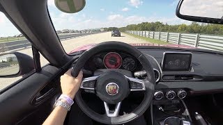 2019 Fiat 124 Spider Abarth Manual  POV Test Drive at Autobahn Country Club Leadfollow [upl. by Attenaej]