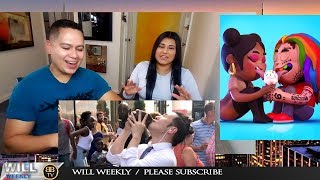 6IX9INE Nicki Minaj  FEFE  QPARK SINGING IN PUBLIC REACTION [upl. by Jillene]