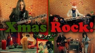 ★ Christmas Rock  Silent Night  We Wish You A Merry Christmas Metal Cover [upl. by Aekin377]