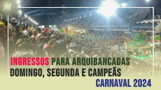 Já há data para o inicio da venda dos ingressos para as arquibancadas da Sapucaí  Carnaval 2024 [upl. by Ynnus385]