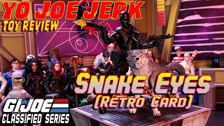 GI Joe Classified Retro Card Snake Eyes Walmart Exclusive Review [upl. by Lanuk]