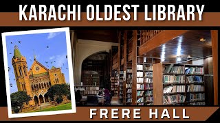 Exploring Karachi Literary Legacy Since 1865  Frere Hall Library Tour  Unveiling 75000 Books [upl. by Anoet]