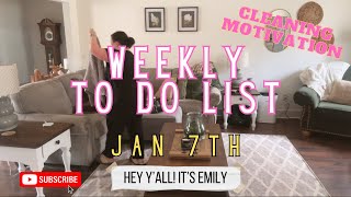 Weekly To Do List  Jan 7th [upl. by Kellene]