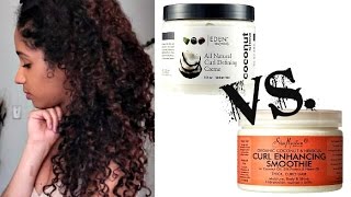 Curl Defining Creme by Eden BodyWorks VS Curl Enhancing Smoothie [upl. by Centeno]