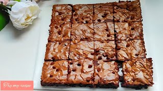 Fudgy brownies recipe with only 40g butter  youll never buy boxed brownies again [upl. by Amsirahc]