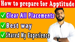 ✅ How To Prepare For Aptitude For Placements  Off Campus Drive For 2021 Batch  My Experience [upl. by Yrrum]