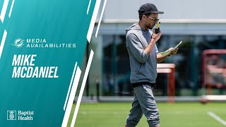 Mike McDaniel meets with the media  Miami Dolphins [upl. by Nnewg]