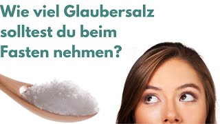 Wie viel Glaubersalz ist gut Wie viel gramm bei welchem Gewicht🤔 [upl. by Attelrak]