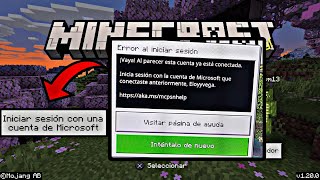 Vaya Al parecer esta cuenta ya está conectada Solución Error de inicio de sesión en Minecraft✅ [upl. by Ruperto]