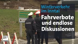 Fahrverbote Staus und Ausweichstaus Der Winterverkehr im Inntal  Abendschau  BR24 [upl. by Meesaw62]