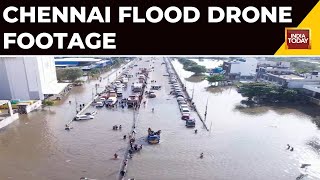 Chennai Floods Watch Drone Footage Of Chennai Floods  Water Logging At Several Places Due To Rains [upl. by Belac707]