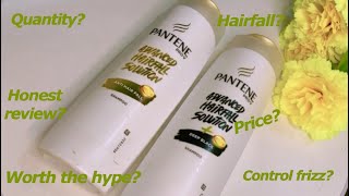 Pantene shampoo honest review  Pantene shampoo hair fall control Dry frizzy hair [upl. by Narah]