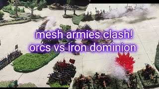 Mesh armies clash using one hour wargames rules [upl. by Arahat961]