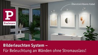 Bilderleuchtensystem  Wandbeleuchtung ohne Stromauslass [upl. by Bergerac]