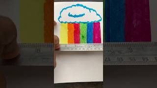 DIY Rainbow 🌈 Cloud Art shorts art ytshorts creative kids [upl. by Nivak107]