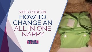 How to change an all in one nappy demonstrated by The Nappy Lady [upl. by Martell]