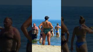 🇮🇹 🌴Beautiful Rimini Beach🏖️ beach summer travel [upl. by Onnem]