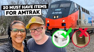 20 Must Have Items For Your Next Amtrak Train Trip [upl. by Ponce778]