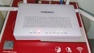 DIGISOL BSNL Router LOS Red light blinking and internet connection lost [upl. by Atinor]