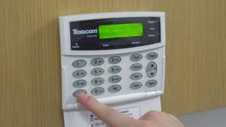 How To Set and Unset a Texecom Premier Intruder Alarm ArmDisarm using Keypad [upl. by Mccarty]