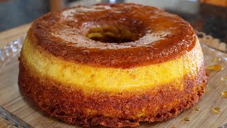 Receita de Bolo Pudim de Laranja  Super Fácil e Delicioso [upl. by Noslien]