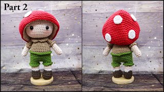 TREYTON THE TOADSTOOL  PART 2  CAP SPOTS  HOW TO CROCHET AMIGURUMI TUTORIAL [upl. by Fitton]